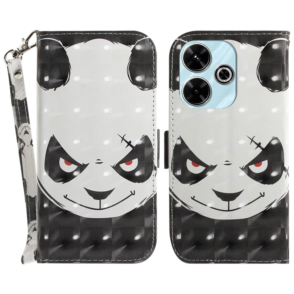 For Xiaomi Redmi 13 5G / 13 4G / Poco M6 4G Case Stylish Pattern Leather Wallet Stand Phone Cover