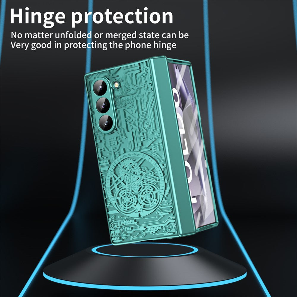 Galaxy Z Fold6 5G Mechanical Legend Series Schutzhülle – Robust, mit Schutzfolie aus gehärtetem Glas