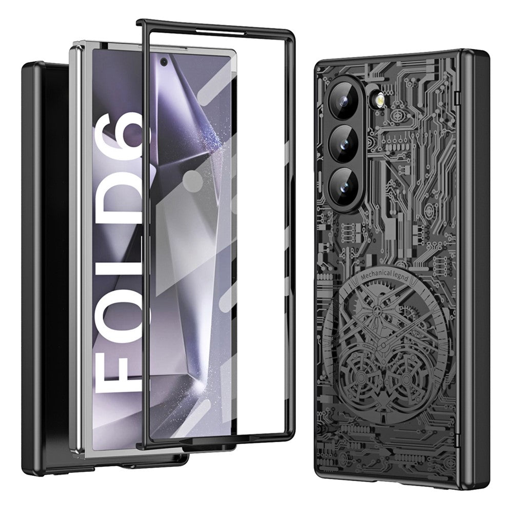 Galaxy Z Fold6 5G Mechanical Legend Series Schutzhülle – Robust, mit Schutzfolie aus gehärtetem Glas