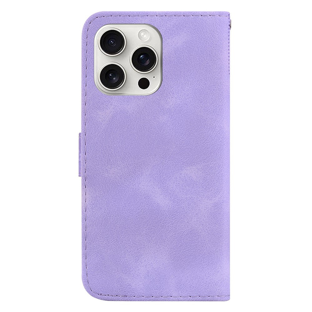 iPhone 16 Pro Leder-Wallet-Hülle – Mit Prägung & Ständer