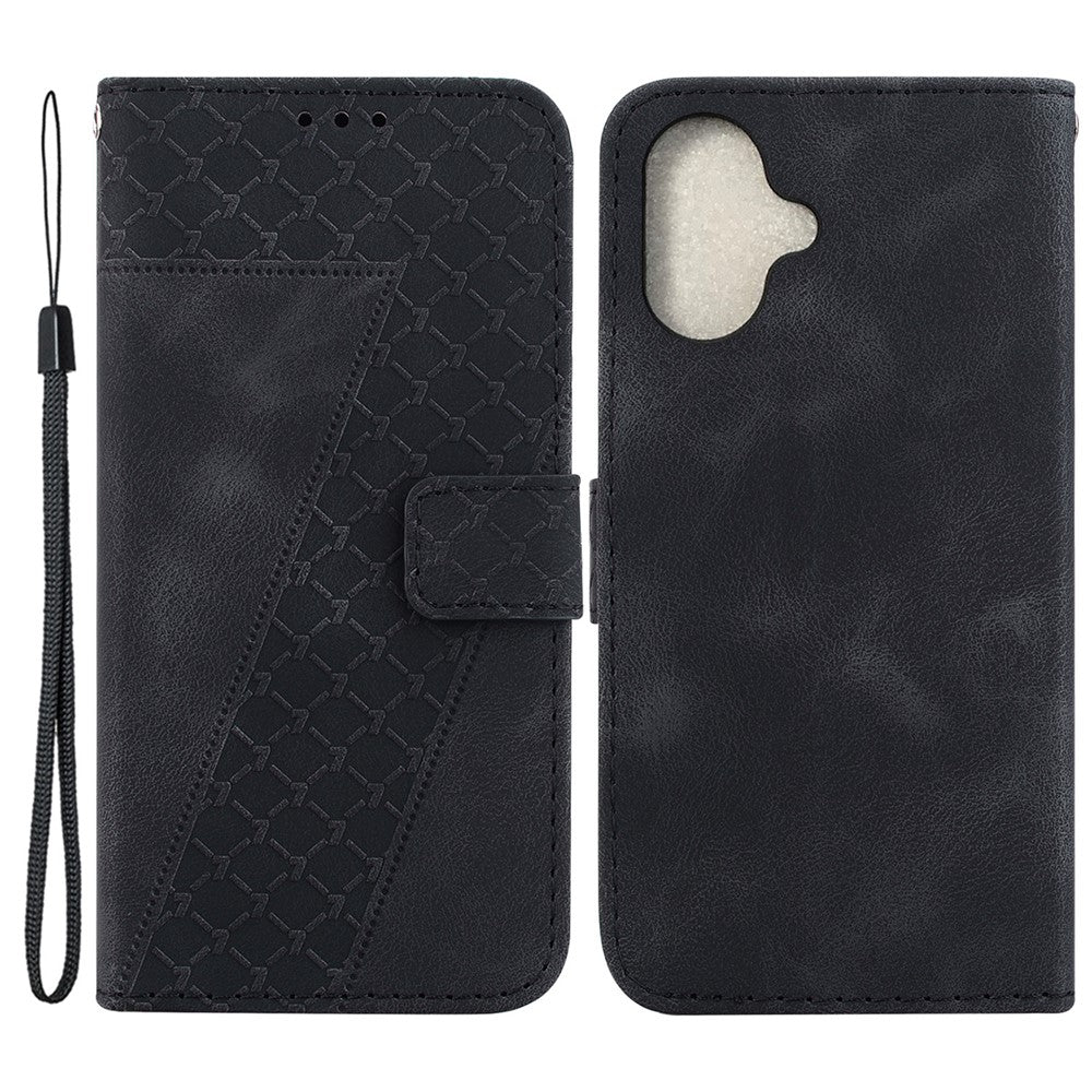 iPhone 16 Leder-Wallet-Hülle – Mit Prägung & Ständer
