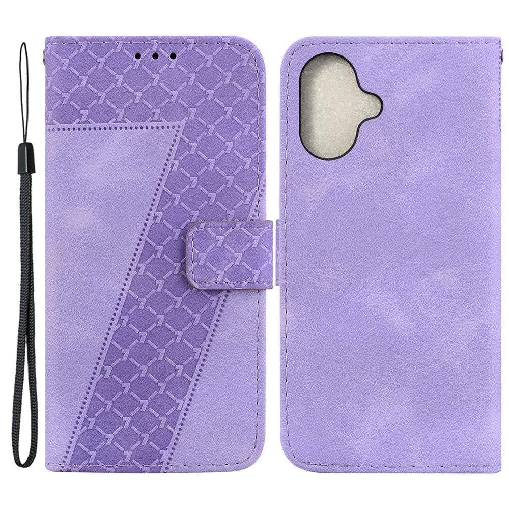 iPhone 16 Leder-Wallet-Hülle – Mit Prägung & Ständer