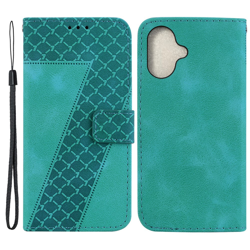 iPhone 16 Leder-Wallet-Hülle – Mit Prägung & Ständer
