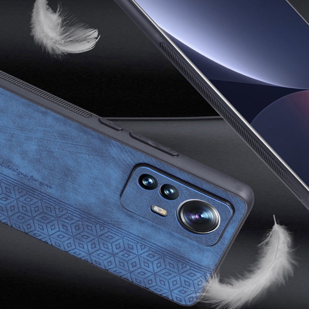 AZNS Anti-fall Phone Case for Xiaomi 12 Lite 5G, Stylish Pattern Imprinted PU Leather+TPU Phone Protective Shell