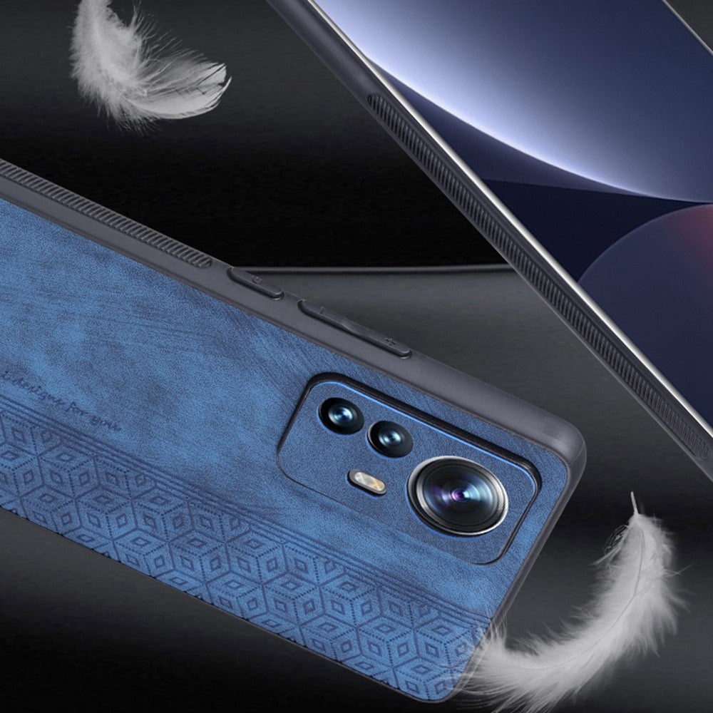 AZNS For Xiaomi 12 Pro 5G / 12S Pro 5G / 12 Pro (Dimensity) 5G Drop-proof Phone Case Imprinted Pattern PU Leather Coated TPU Phone Cover