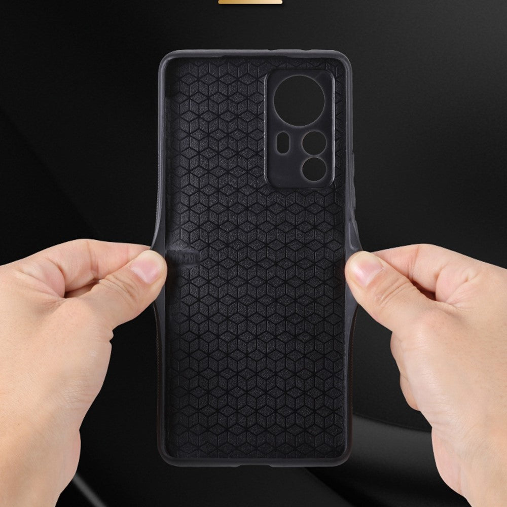 AZNS For Xiaomi 12 Pro 5G / 12S Pro 5G / 12 Pro (Dimensity) 5G Drop-proof Phone Case Imprinted Pattern PU Leather Coated TPU Phone Cover
