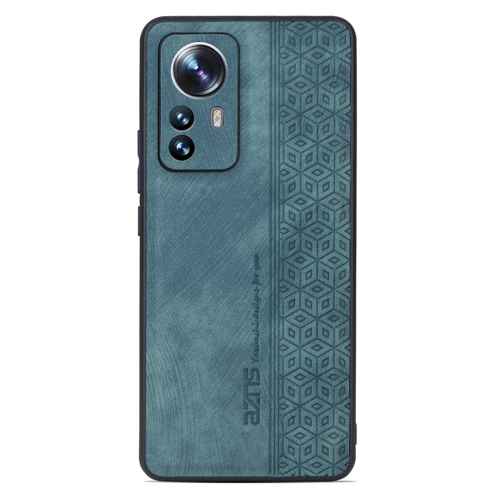 AZNS For Xiaomi 12 Pro 5G / 12S Pro 5G / 12 Pro (Dimensity) 5G Drop-proof Phone Case Imprinted Pattern PU Leather Coated TPU Phone Cover