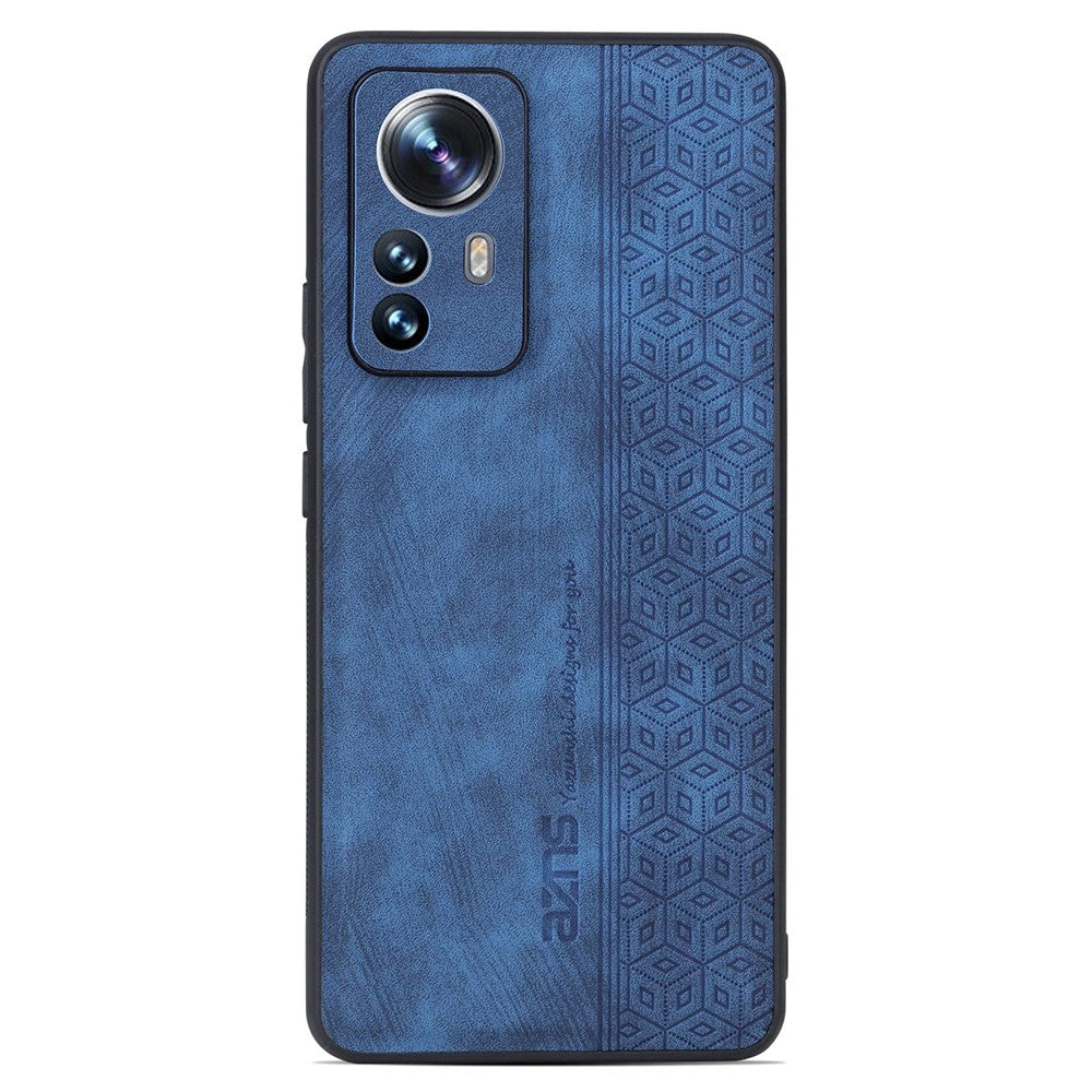 AZNS For Xiaomi 12 Pro 5G / 12S Pro 5G / 12 Pro (Dimensity) 5G Drop-proof Phone Case Imprinted Pattern PU Leather Coated TPU Phone Cover