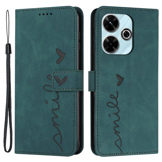 For Xiaomi Redmi 13 5G / 13 4G / Note 13R 5G / Poco M6 4G Case Wallet Imprinted PU Leather Phone Stand Cover