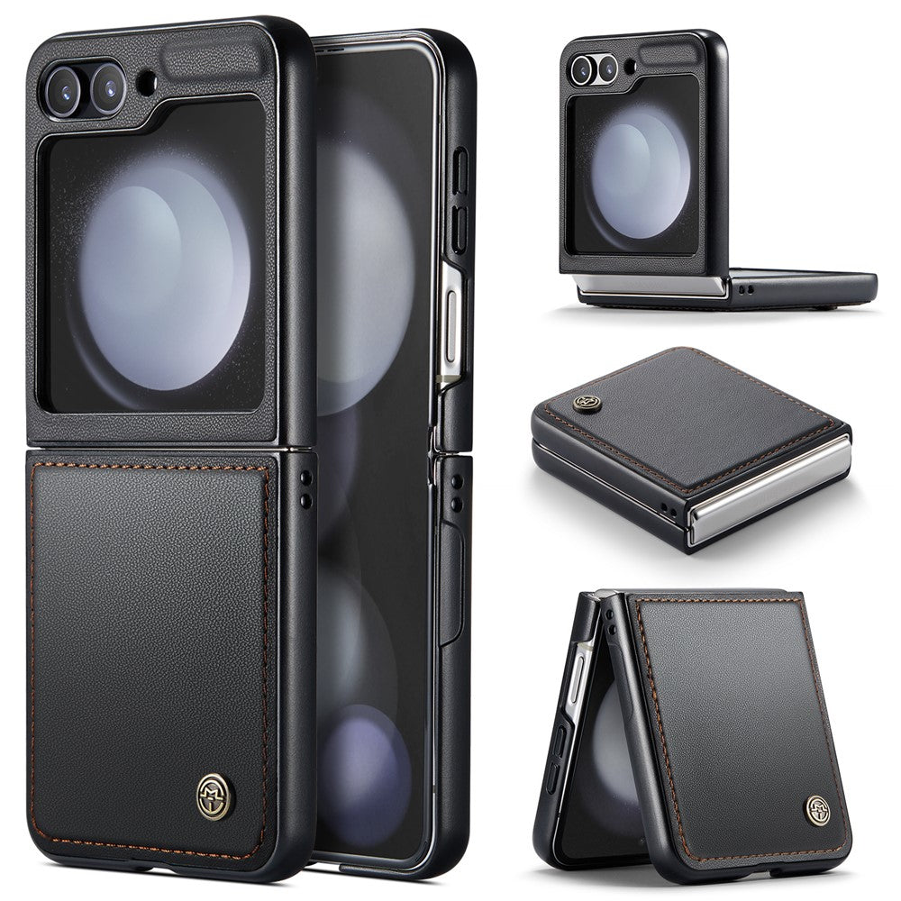 Galaxy Z Flip7 FE 5G / Z Flip6 5G Glänzende Wallet-Hülle – RFID-Schutz & Ständer