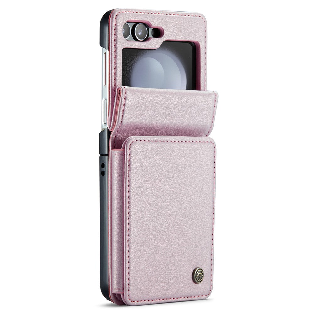 For Samsung Galaxy Z Flip7 FE 5G / Z Flip6 5G Phone Case CASEME C22 Leather Back Cover with RFID Blocking Card Slots