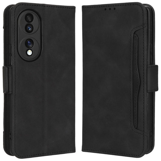 Honor 70 5G Wallet-Handyhülle – mit Fallschutz, mit Kartenfach, aus PU-Leder