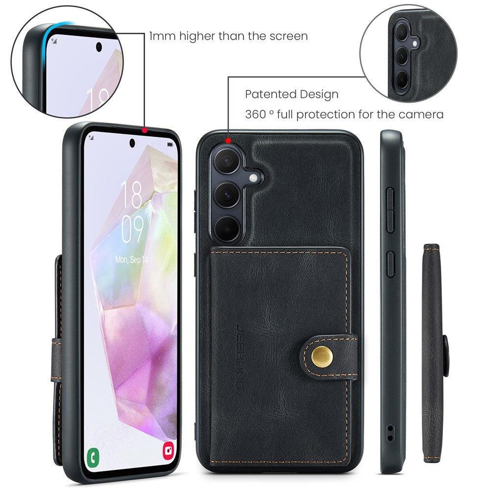 Galaxy A35 5G Leder-Hülle mit Kartentasche