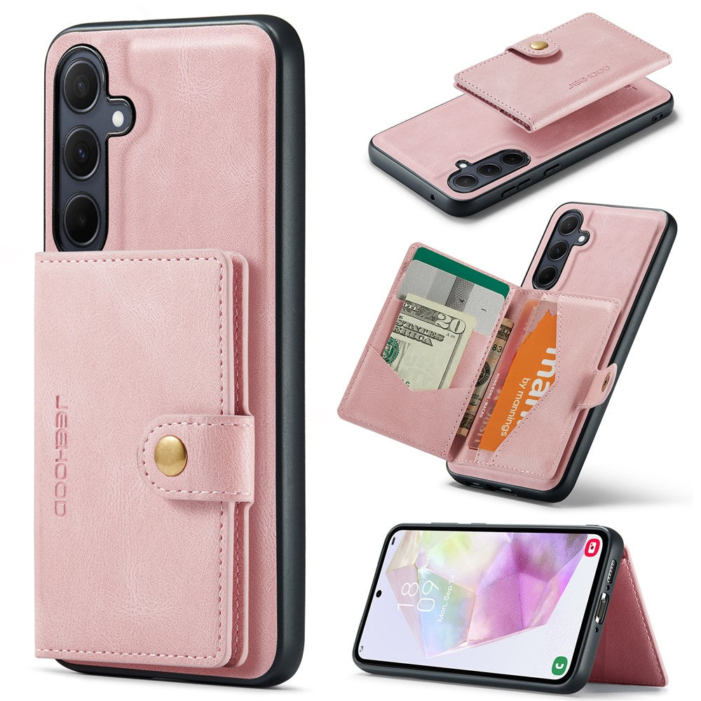 Galaxy A35 5G Leder-Hülle mit Kartentasche