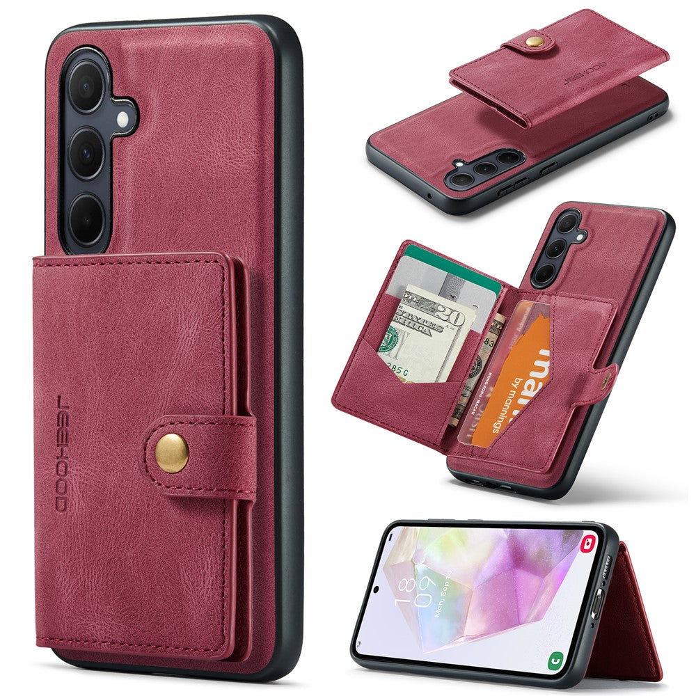 Galaxy A35 5G Leder-Hülle mit Kartentasche