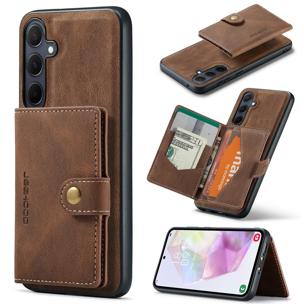 Galaxy A35 5G Leder-Hülle mit Kartentasche