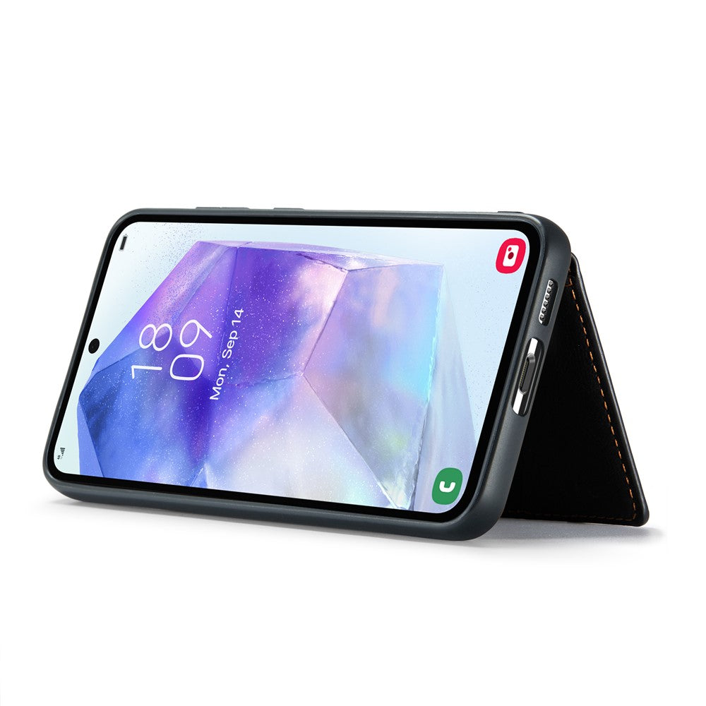 Galaxy A55 5G Leder-Hülle mit Kartentasche
