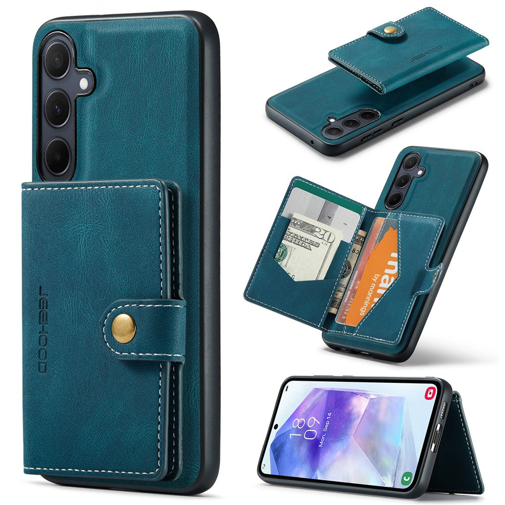 Galaxy A55 5G Leder-Hülle mit Kartentasche