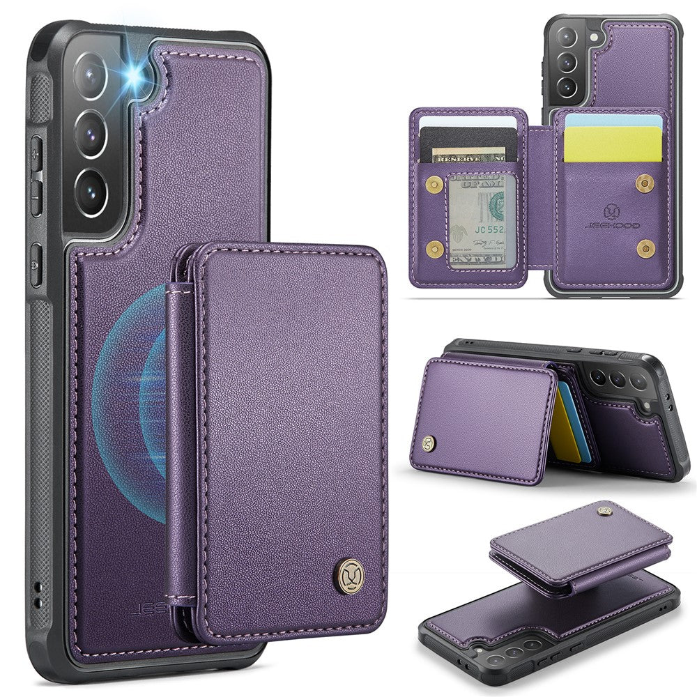 Galaxy S21 Plus 5G Leder-Handyhülle – Mit abnehmbarer magnetische Kartentasche