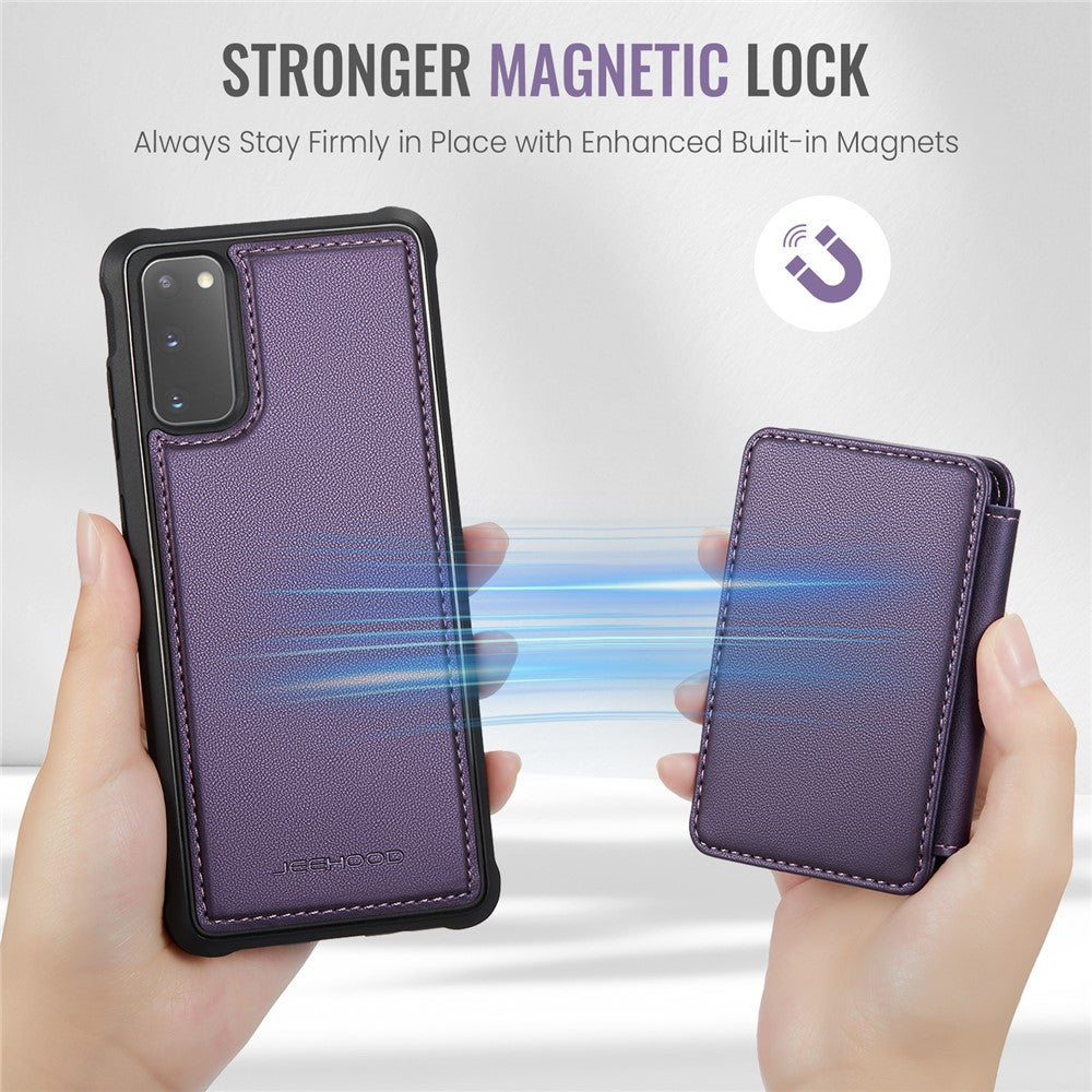 Galaxy S20 4G/5G Leder-Handyhülle – Mit abnehmbarer magnetische Kartentasche