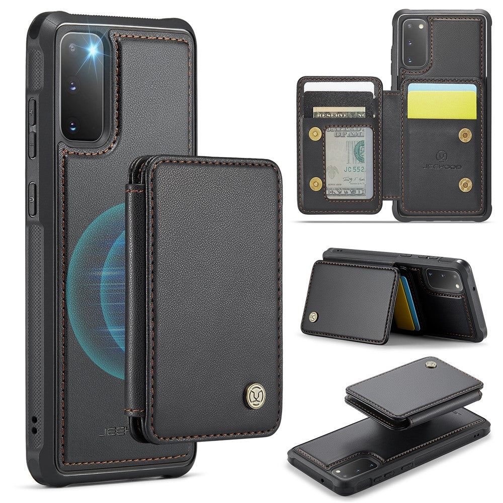 Galaxy S20 4G/5G Leder-Handyhülle – Mit abnehmbarer magnetische Kartentasche