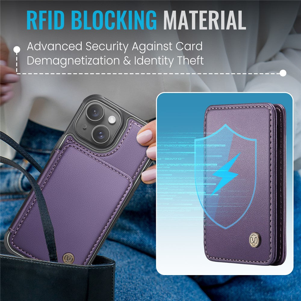 iPhone 14 Plus Leder-Handyhülle – Mit abnehmbarer magnetische Kartentasche