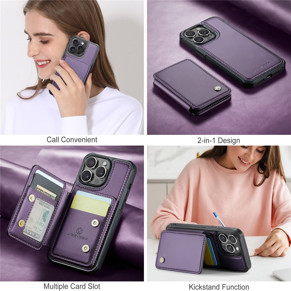 iPhone 13 Pro Leder-Handyhülle – Mit abnehmbarer magnetische Kartentasche