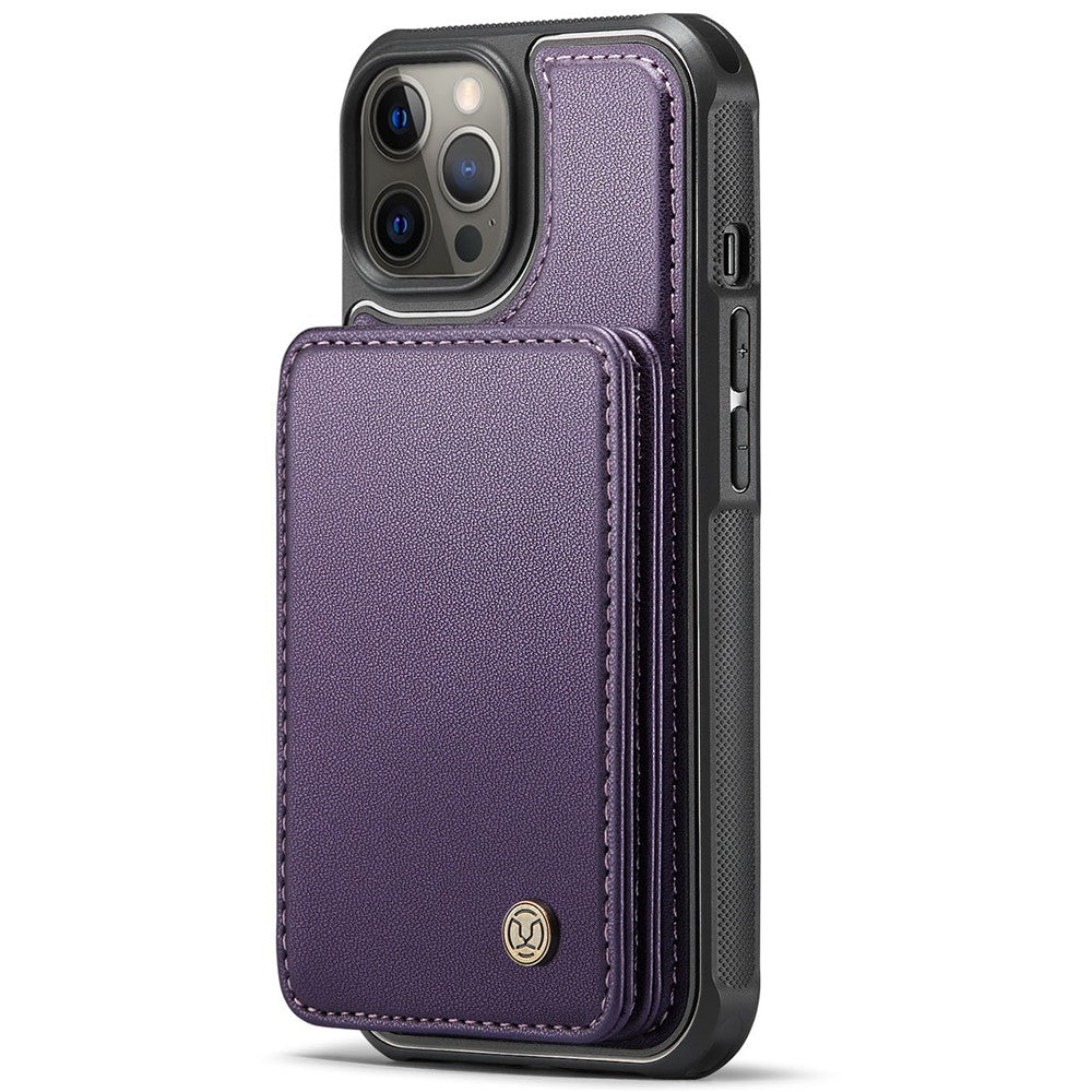 iPhone 12 Pro Max Leder-Handyhülle – Mit abnehmbarer magnetische Kartentasche