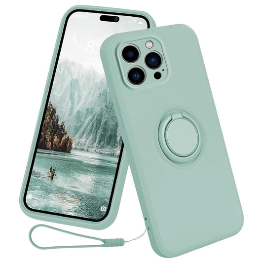 iPhone 16 Pro Silikonhülle – Leicht & Mit Schwenkring-Ständer
