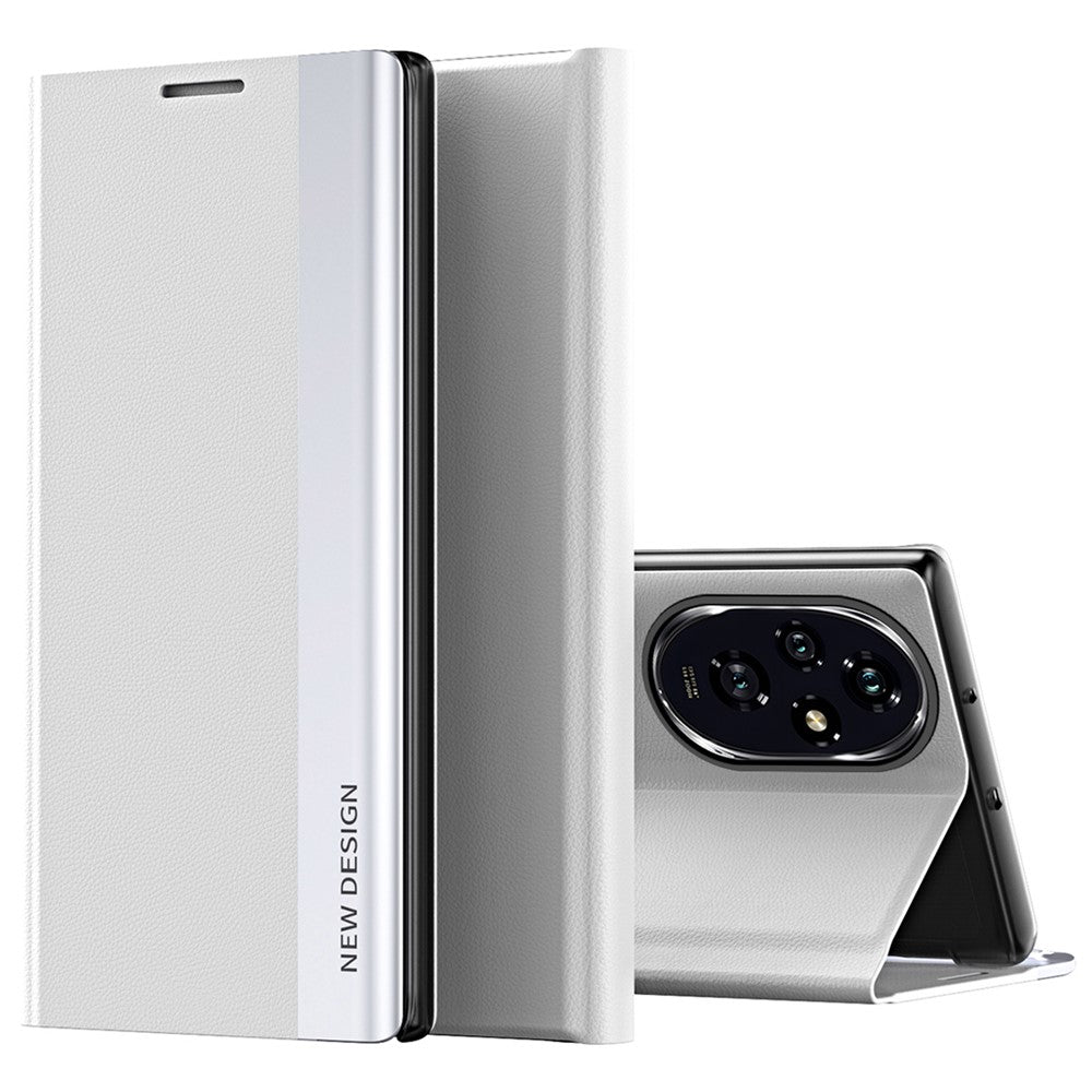 For Honor 200 Pro 5G Case Folding Stand PU Leather Protective Phone Cover