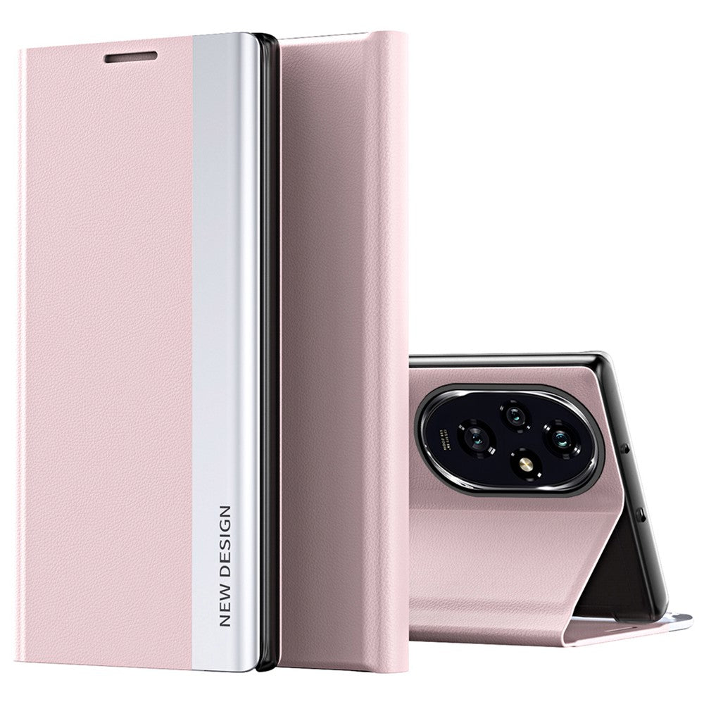 For Honor 200 Pro 5G Case Folding Stand PU Leather Protective Phone Cover