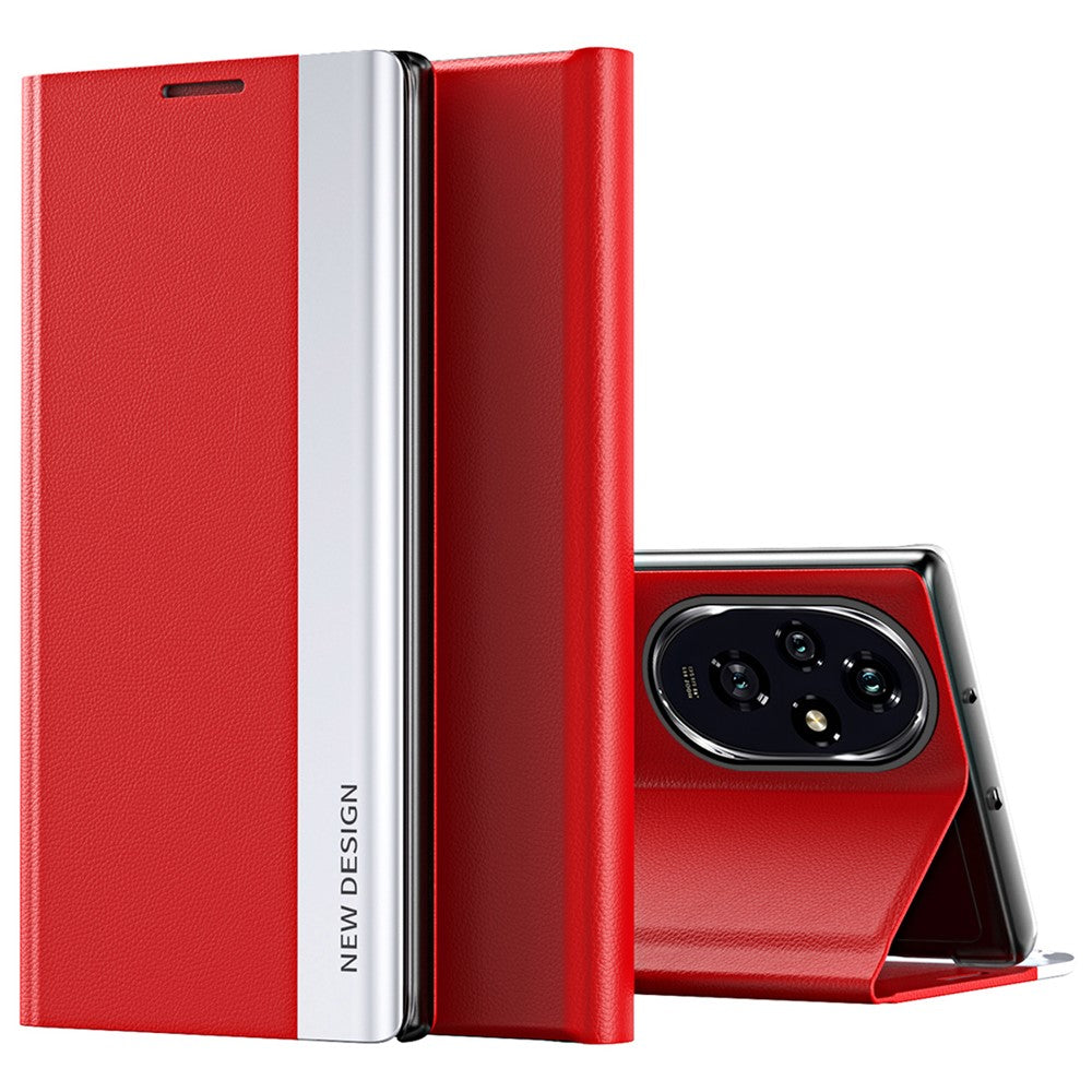 For Honor 200 5G Case PU Leather Electroplating Phone Cover Stand View