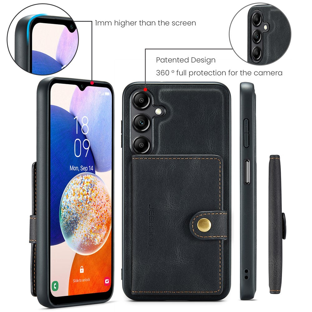 Galaxy A14 4G/5G Leder-Hülle mit Kartentasche