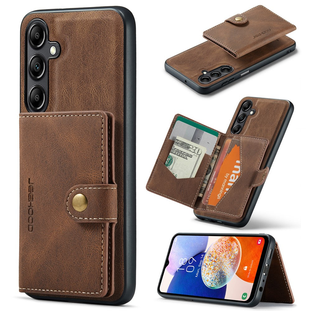 Galaxy A14 4G/5G Leder-Hülle mit Kartentasche