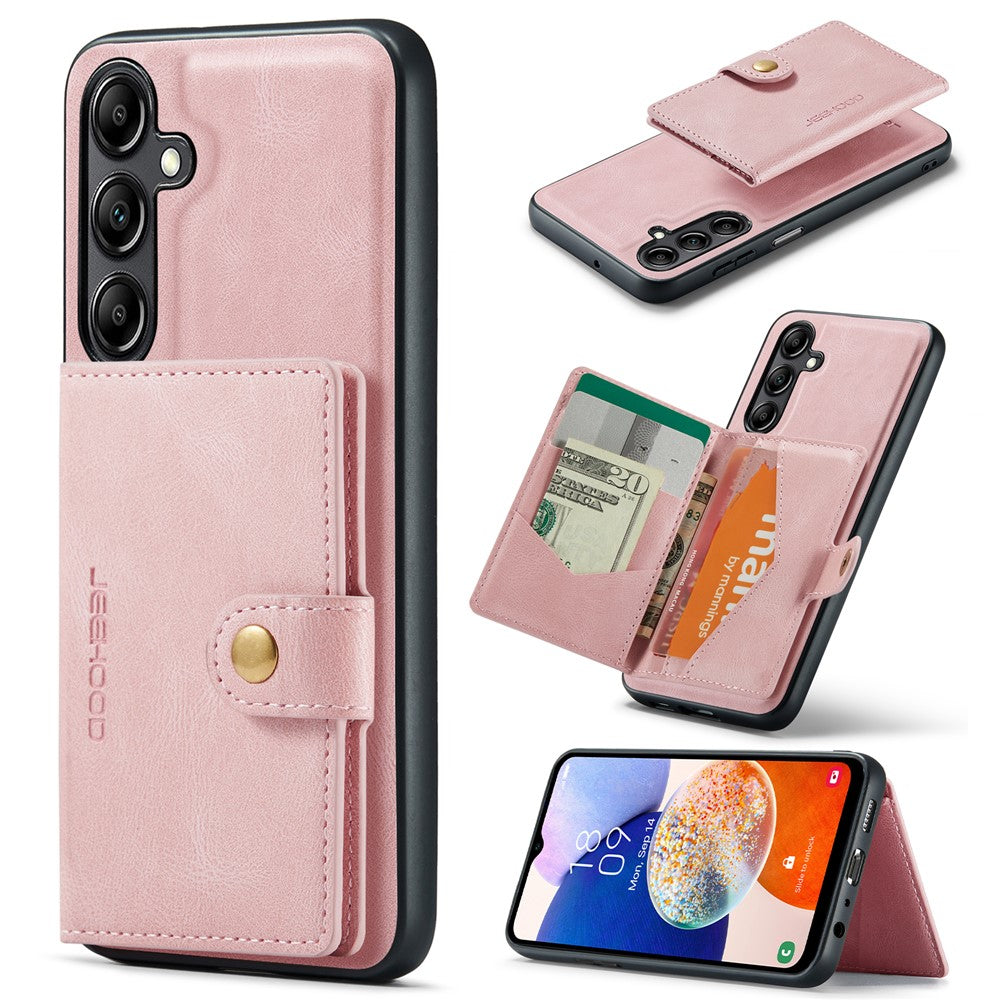 Galaxy A14 4G/5G Leder-Hülle mit Kartentasche