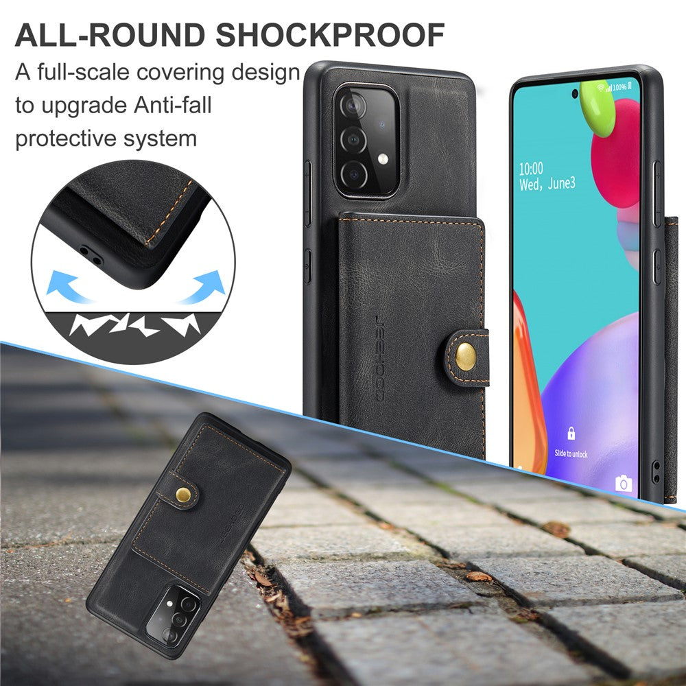 Galaxy A52 4G/5G / A52s 5G Leder-Hülle mit Kartentasche
