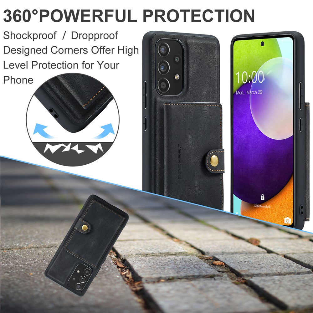 Galaxy A53 5G Leder-Hülle mit Kartentasche