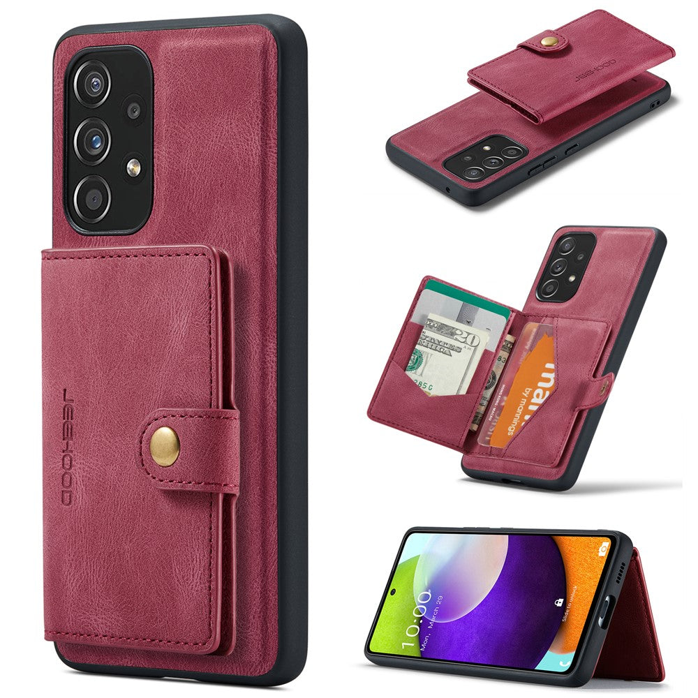 Galaxy A53 5G Leder-Hülle mit Kartentasche