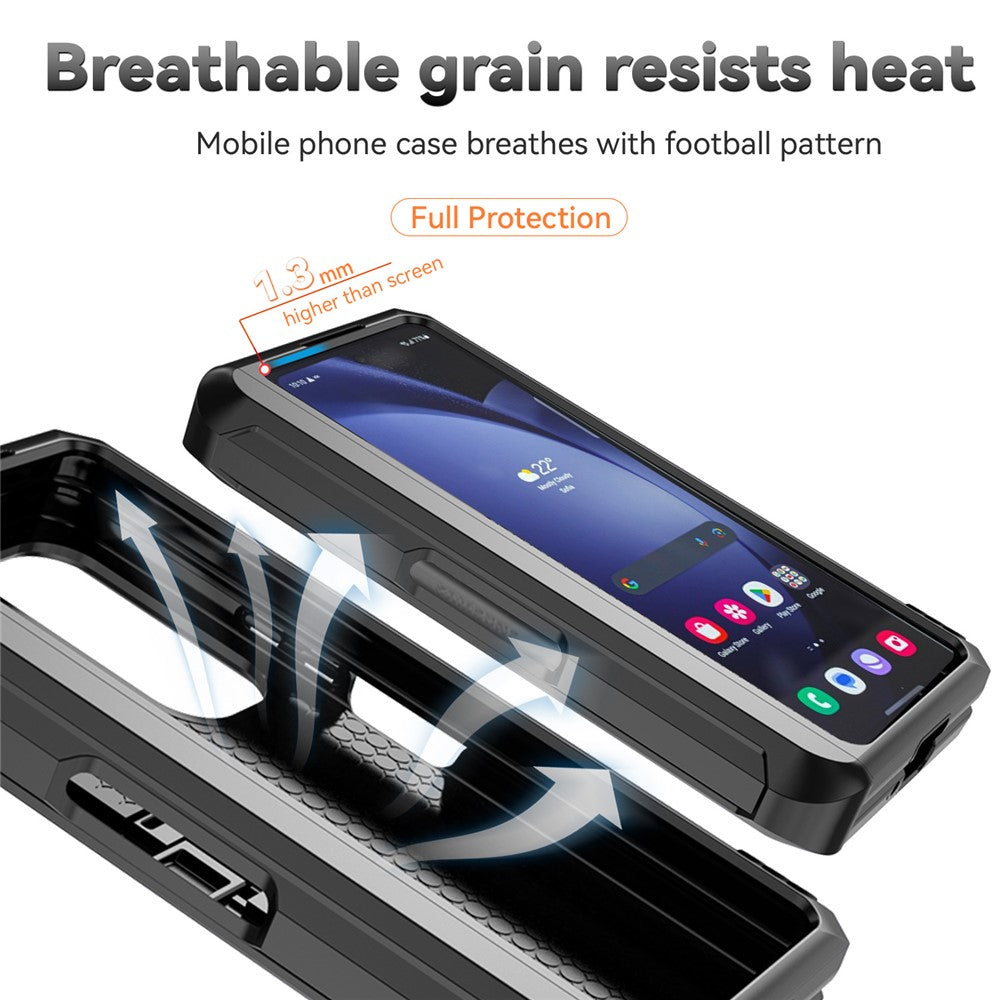 Galaxy Z Fold6 5G Stoßfeste Schutzhülle – mit Kameraschutz-Schieber & 360° Ringhalter