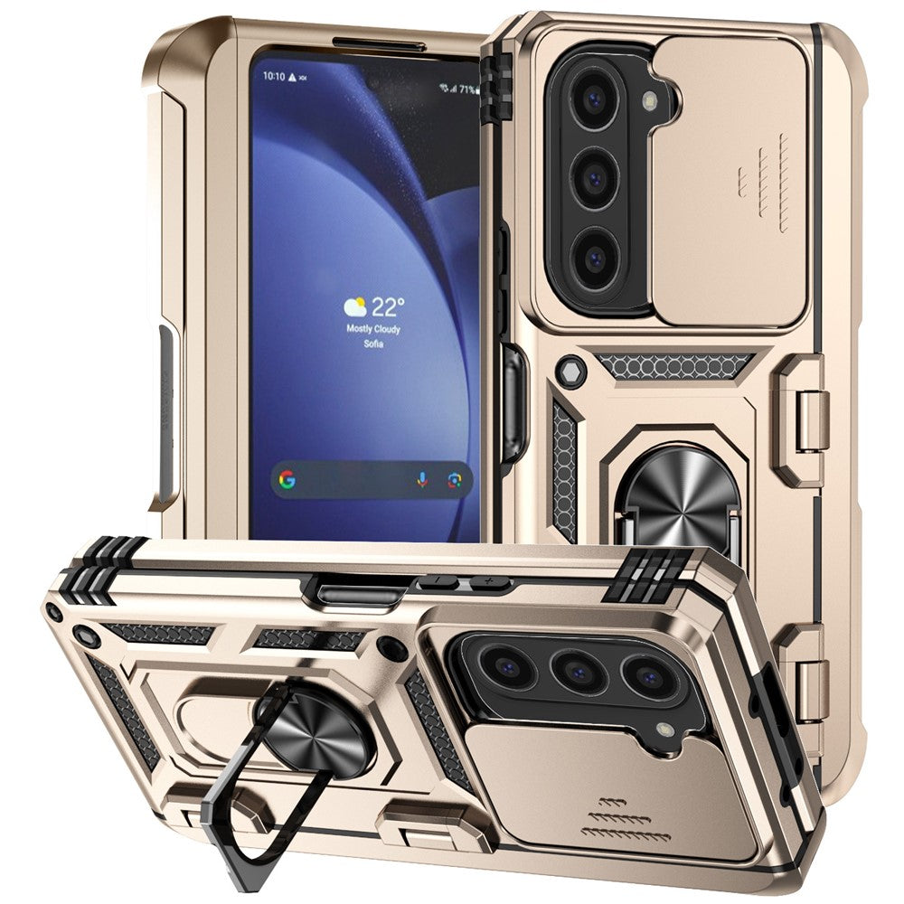 Galaxy Z Fold6 5G Stoßfeste Schutzhülle – mit Kameraschutz-Schieber & 360° Ringhalter
