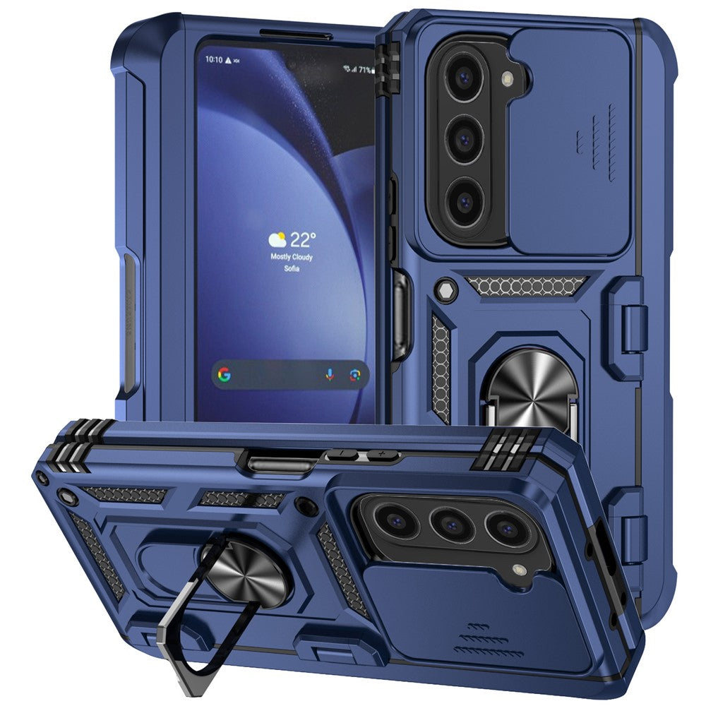 Galaxy Z Fold6 5G Stoßfeste Schutzhülle – mit Kameraschutz-Schieber & 360° Ringhalter