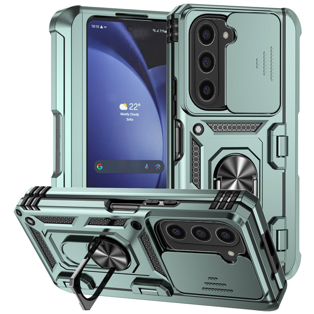 Galaxy Z Fold6 5G Stoßfeste Schutzhülle – mit Kameraschutz-Schieber & 360° Ringhalter