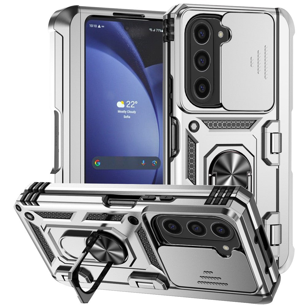 Galaxy Z Fold6 5G Stoßfeste Schutzhülle – mit Kameraschutz-Schieber & 360° Ringhalter