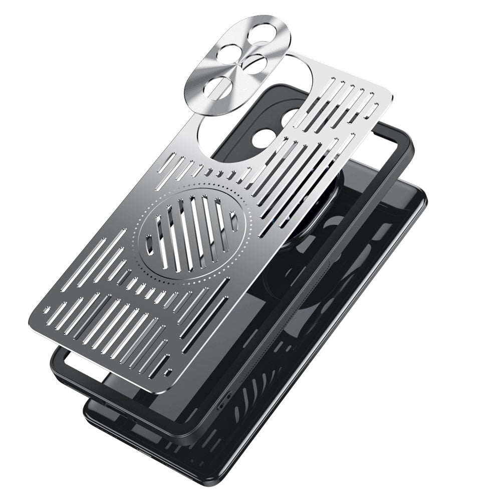 For Honor 200 5G Case Back Hollow Heat Dissipation Aluminum Alloy Phone Cover