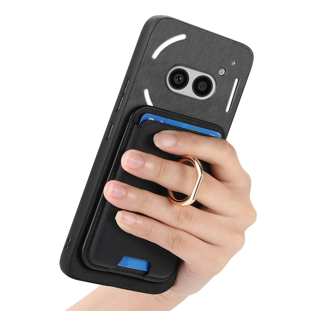 Nothing Phone (2a) Plus / Phone (2a) Magnetische Handyhülle – Aus Leder & TPU, abnehmbares Kartenfach