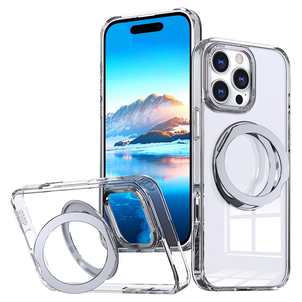 iPhone 16 Pro Max Magnetische Hülle – Mit Ständer & Klar-Design