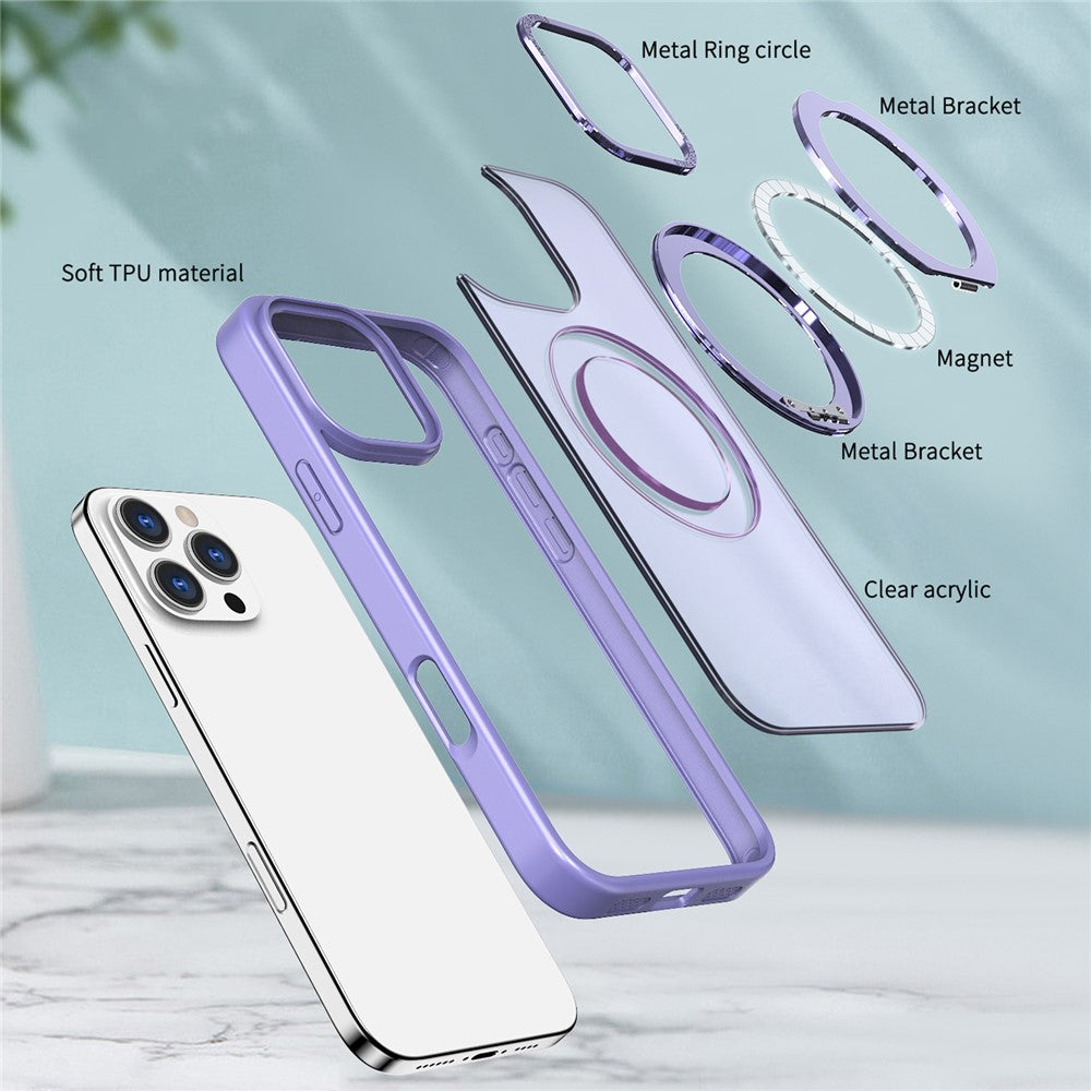 iPhone 16 Pro Magnetische Hülle – Mit Ständer & Klar-Design