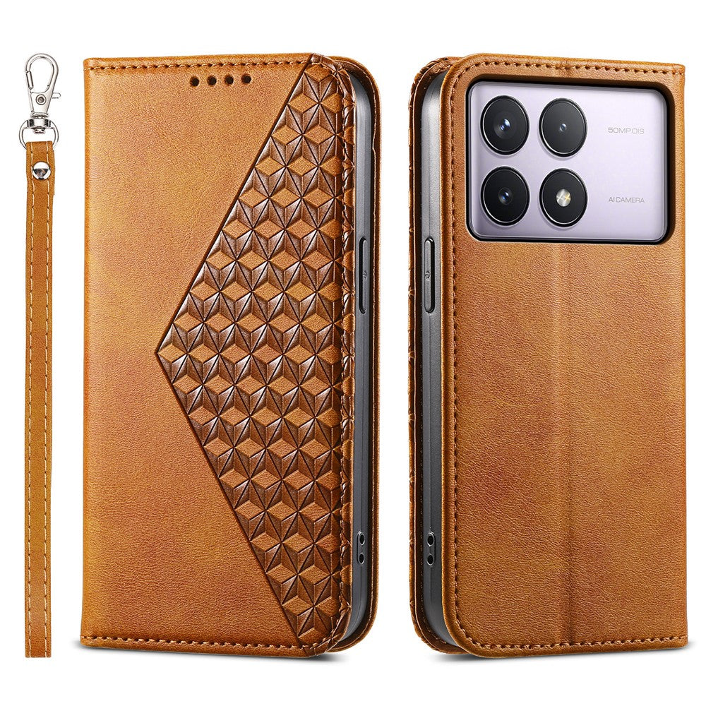 For Xiaomi Poco F6 Pro 5G / Redmi K70 5G / K70 Pro 5G Wallet Phone Case Calf Texture PU Leather Flip Cover