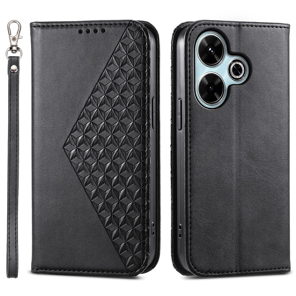 For Xiaomi Redmi 13 4G / 5G / Note 13R 5G / Poco M6 4G Case Calf Texture PU Leather Phone Cover with Wallet