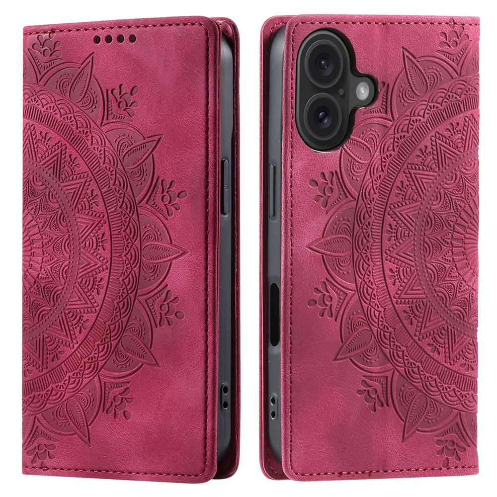 iPhone 16 Plus Wallet-Hülle – Mit Magnetverschluss & Muster aufgedruckt
